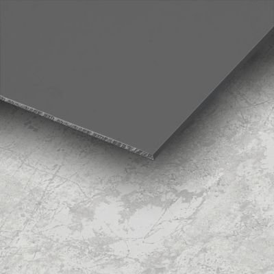 2.5mm Thick Pewter Grey Gloss Coloured Hygienic Wall Cladding Sheets