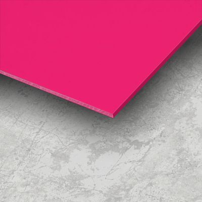 2.5mm Thick Fuchsia Gloss Coloured Hygienic Wall Cladding Sheets