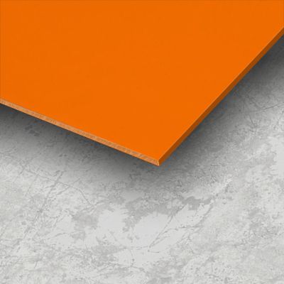 2.5mm Thick Orange Gloss Coloured Hygienic Wall Cladding Sheets