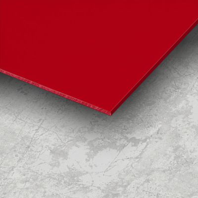 2.5mm Thick Ruby Gloss Coloured Hygienic Wall Cladding Sheets