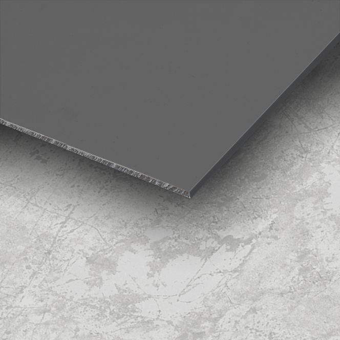 2.5mm Thick Pewter Grey Gloss Coloured Hygienic Wall Cladding Sheets